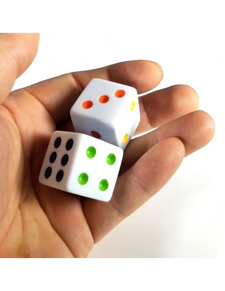 Dadi tattili e colorati per giochi educativi e inclusivi