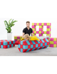 Blocchi magnetici morbidi educativi Set Base JollyHeap 100pz.