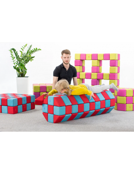 Blocchi magnetici morbidi educativi Set Base JollyHeap 100pz.