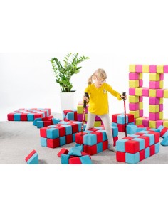 Blocchi magnetici morbidi educativi Set Base JollyHeap 100pz.