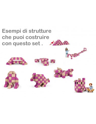 Blocchi magnetici morbidi educativi Set Creativo JollyHeap 100pz.