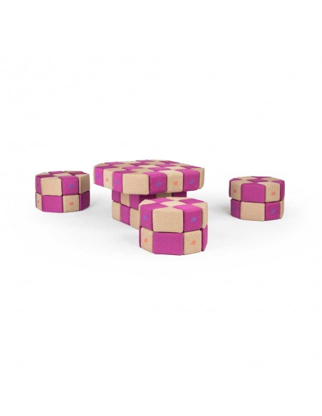 Blocchi magnetici morbidi educativi Set Creativo JollyHeap 100pz.