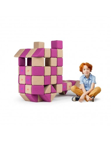 Blocchi magnetici morbidi educativi Set Creativo JollyHeap 100pz.