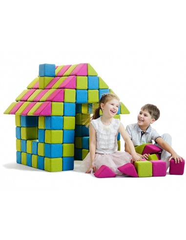 Blocchi magnetici morbidi educativi Set Creativo JollyHeap 100pz.