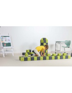 Blocchi magnetici morbidi educativi Set Base JollyHeap 100pz.