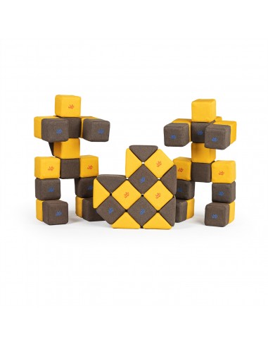 Blocchi magnetici morbidi educativi Set Medium JollyHeap 50pz.