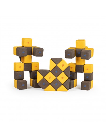 Blocchi magnetici morbidi educativi Set Medium JollyHeap 50pz.