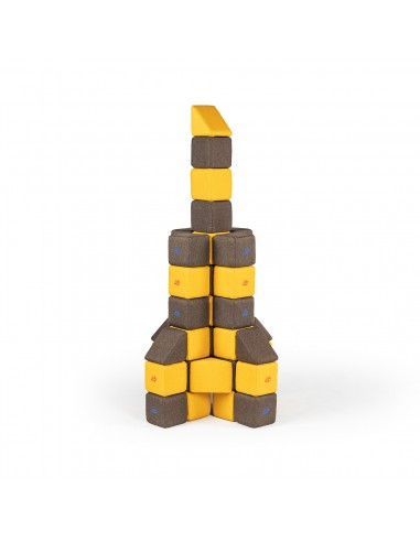 Blocchi magnetici morbidi educativi Set Medium JollyHeap 50pz.