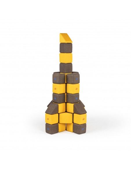 Blocchi magnetici morbidi educativi Set Medium JollyHeap 50pz.