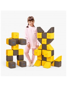 Blocchi magnetici morbidi Set Medium JollyHeap 50pz.