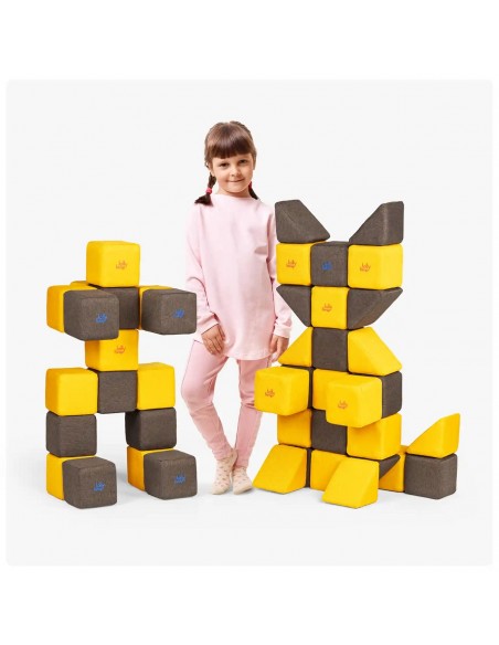 Blocchi magnetici morbidi Set Medium JollyHeap 50pz.