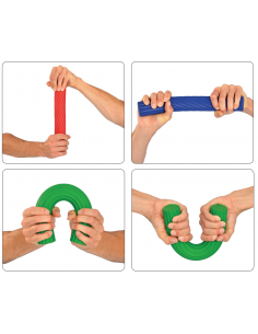 MoVeS Bar-Barra flessibile set da 4pz. per esercizi di mano, braccio e spalla