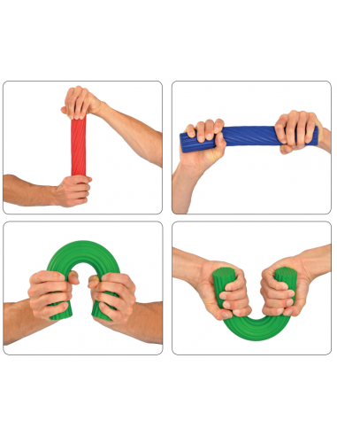 MoVeS Bar-Barra flessibile set da 4pz. per esercizi di mano, braccio e spalla