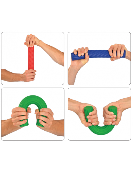 MoVeS Bar-Barra flessibile set da 4pz. per esercizi di mano, braccio e spalla