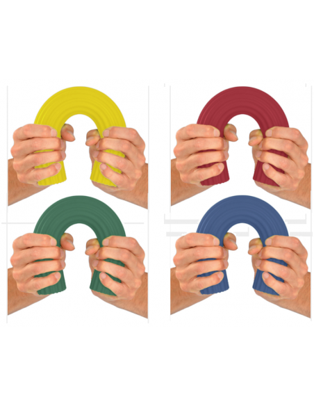 MoVeS Bar-Barra flessibile set da 4pz. per esercizi di mano, braccio e spalla