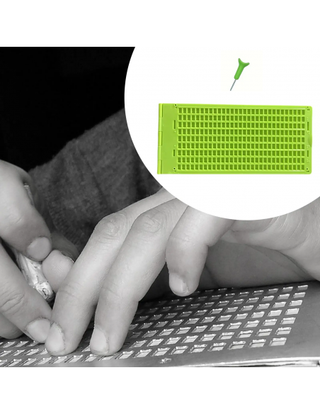 Tavoletta per scrittura in Braille – 9 righe con penna stilo