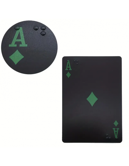 Carte da gioco in Braille per non vedenti e ipovedenti
