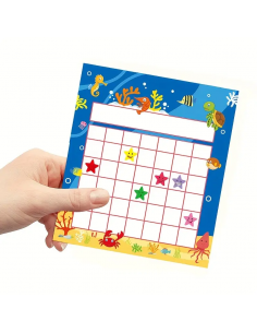 Tabella delle Stelline Premio 3pz + 150 adesivi motivazionali