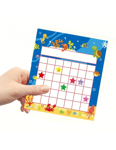 Tabella delle Stelline Premio 3pz + 150 adesivi motivazionali