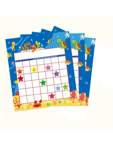 Tabella delle Stelline Premio con adesivi motivazionali per bambini