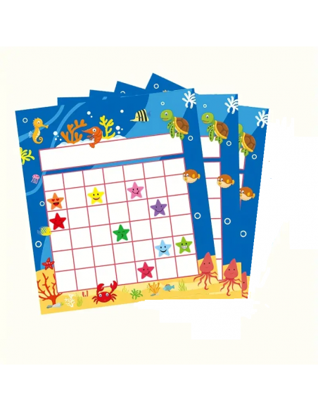 Tabella delle Stelline Premio con adesivi motivazionali per bambini