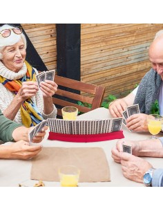 Porta carte da gioco calamitato con triplo alloggio