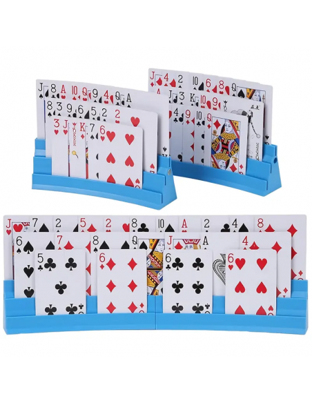 Porta carte da gioco calamitato a 3 scanalature – Supporto per carte da gioco comodo