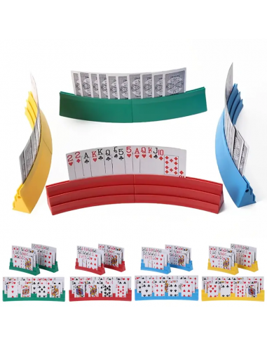 Porta carte da gioco calamitato a 3 scanalature – Supporto per carte da gioco comodo