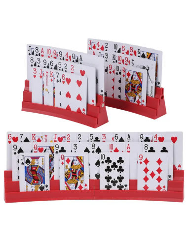 Porta carte da gioco pieghevole a 3 scanalature