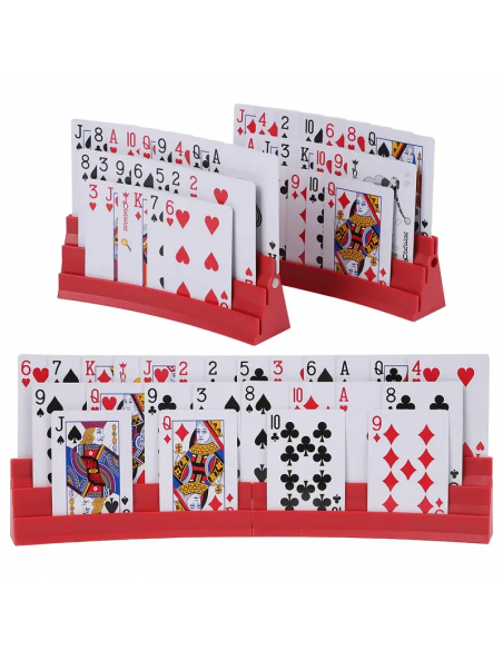 Porta carte da gioco pieghevole a 3 scanalature