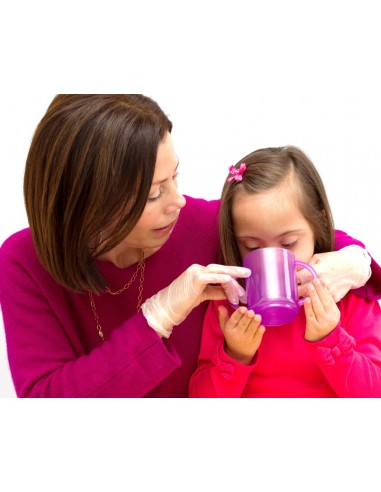 Bicchiere terapeutico doppio manico con 2 coperchi – senza BPA