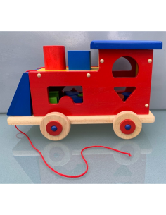 Puzzle Locomotiva legno