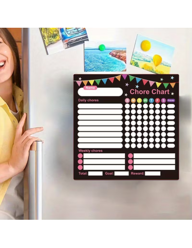 Lavagna Magnetica Cancellabile per Pianificazione Settimanal