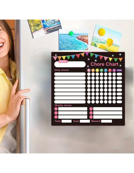 Lavagna Magnetica Cancellabile per Pianificazione Settimanal