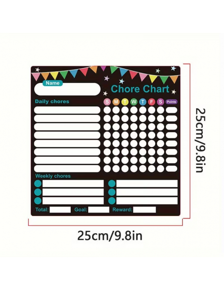 Lavagna Magnetica Cancellabile per Pianificazione Settimanal