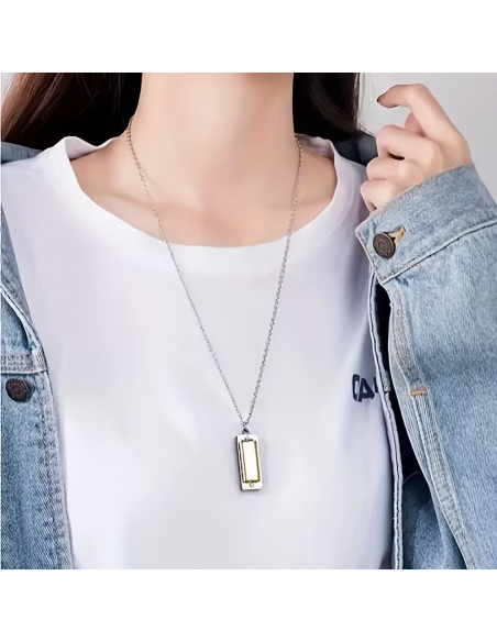 Mini Armonica Diatonica per Principianti con Collana