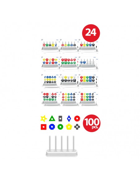 Abaco Multiforme Miniland 100 Pezzi – Logica e Motricità