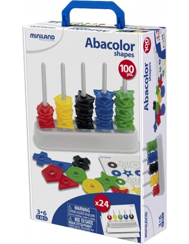 Abaco Multiforme Miniland 100 Pezzi – Logica e Motricità