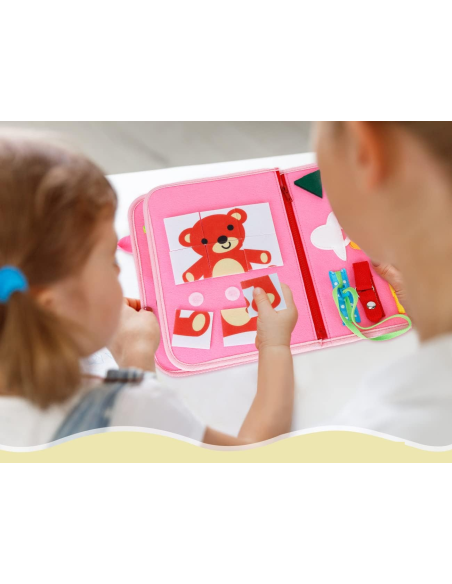 Borsetta delle Allacciature Montessori Rosa