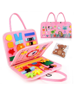 Borsetta delle Allacciature Montessori Rosa