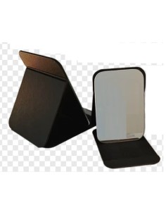 Specchio pieghevole multiuso in PU nero da tavolo