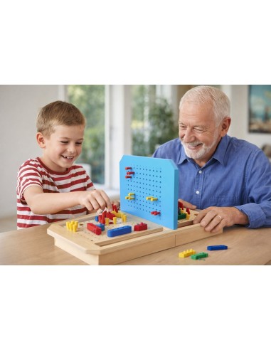 Battaglia Navale in Legno – Gioco di Strategia con Perni