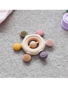 SiliSoft Sonaglio Massaggiagengive in Silicone e Legno