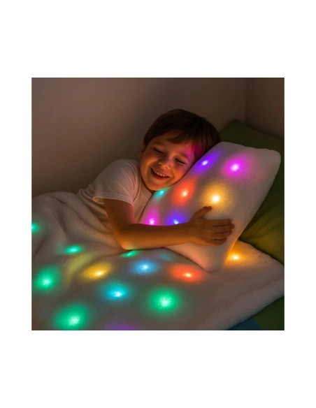 Cuscino sensoriale LED con luce soffusa e tessuto morbido