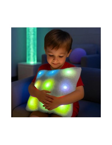 Cuscino sensoriale LED con luce soffusa e tessuto morbido
