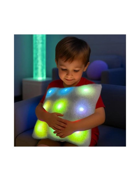 Cuscino sensoriale LED con luce soffusa e tessuto morbido