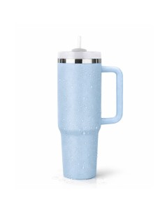 Tazza termica grande capacità 1,18L con cannuccia e manico