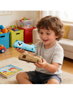 Armonica 3 in 1 per bambini – Armonica, Fischietto e Trombetta