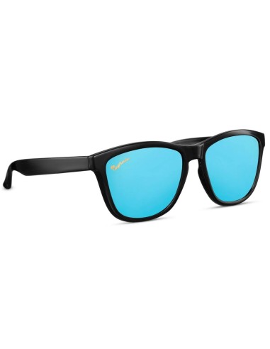 Occhiali da Sole Unisex con Lenti Polarizzate TAC - Nero Lucido / Blu (Cat. 3)