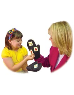 guanto per tessere calamitate